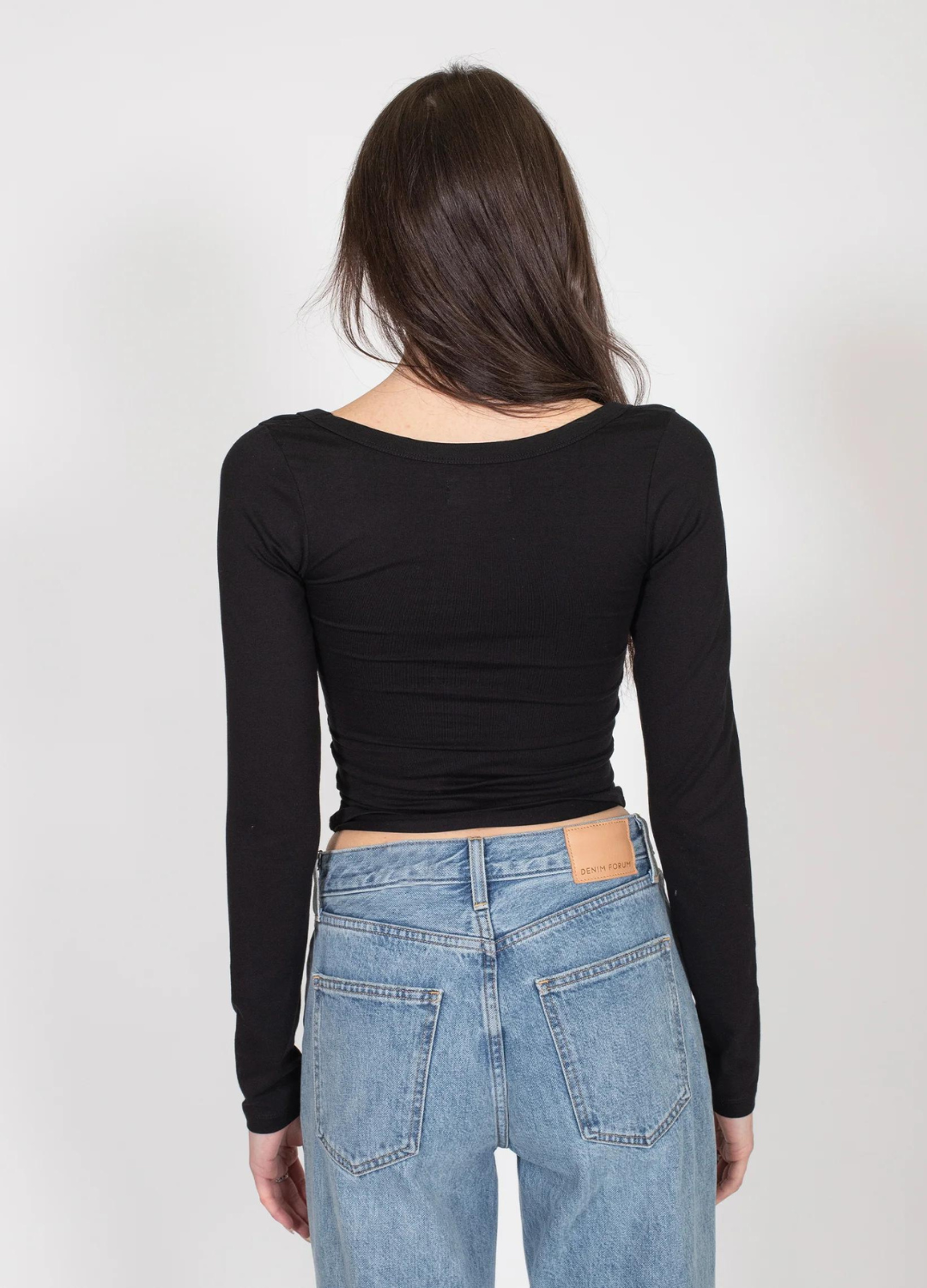 Scoop Neck Long Sleeve Shirt - Sale Colours