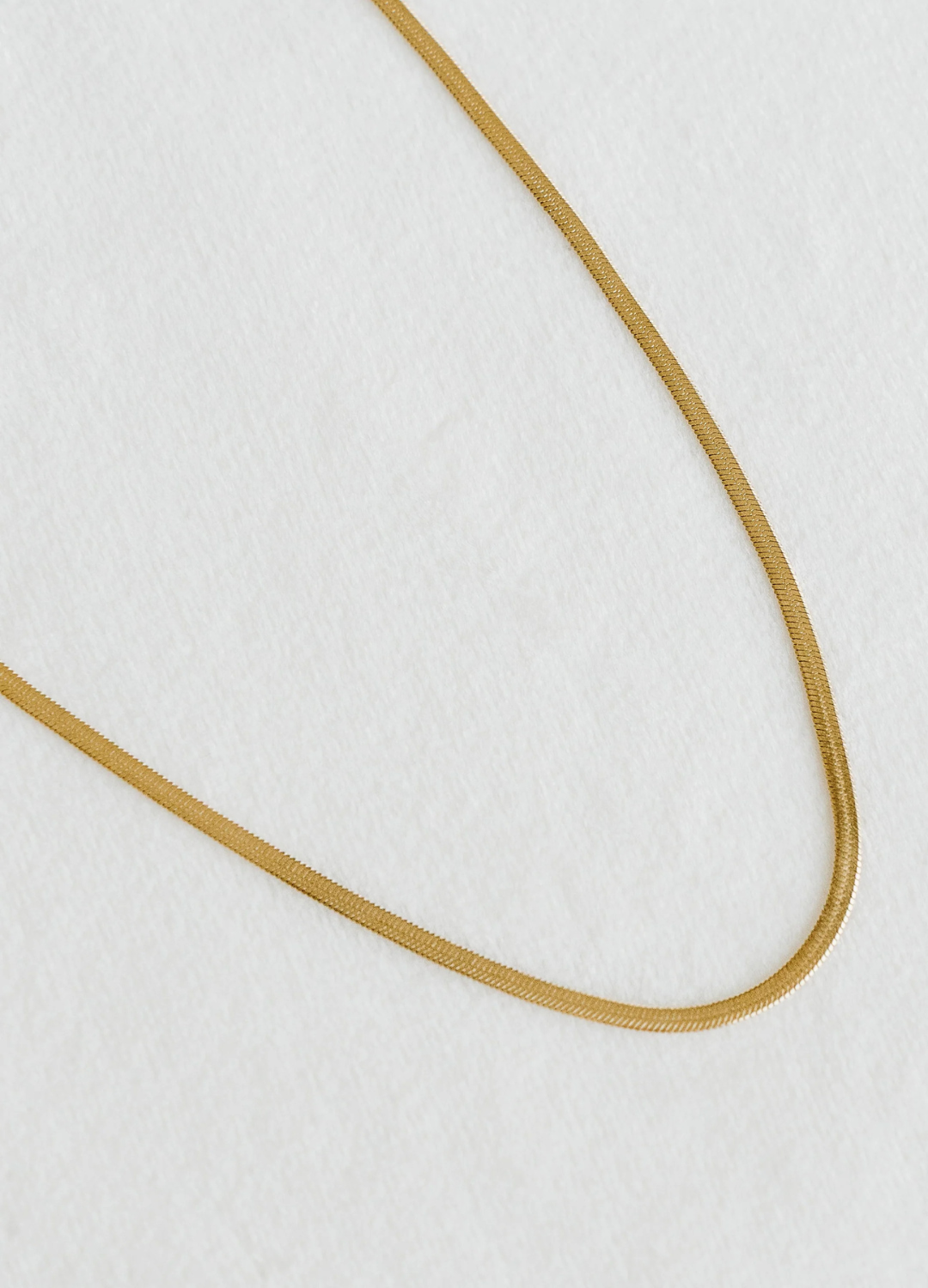 Dainty Herringbone Chain Necklace