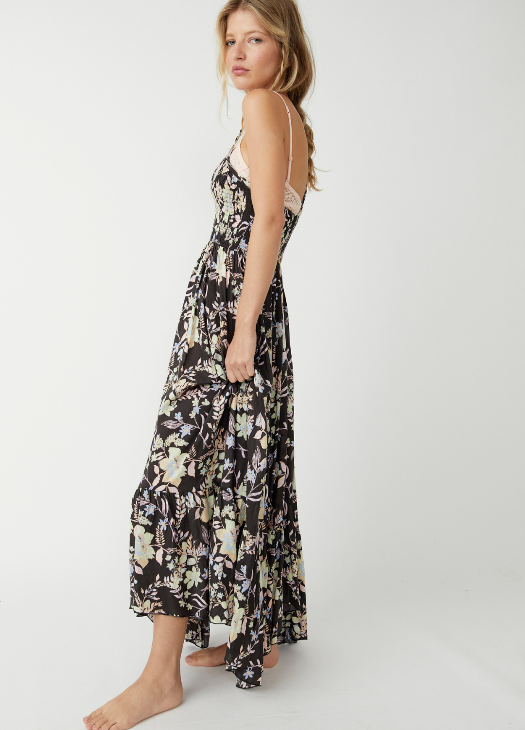 Printed strapless maxi dress - Molly Bracken E-Shop