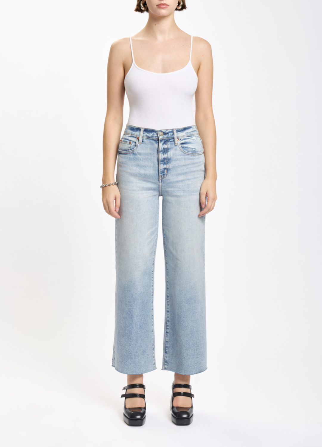 Pleaser Wide Leg Cropped in Detour