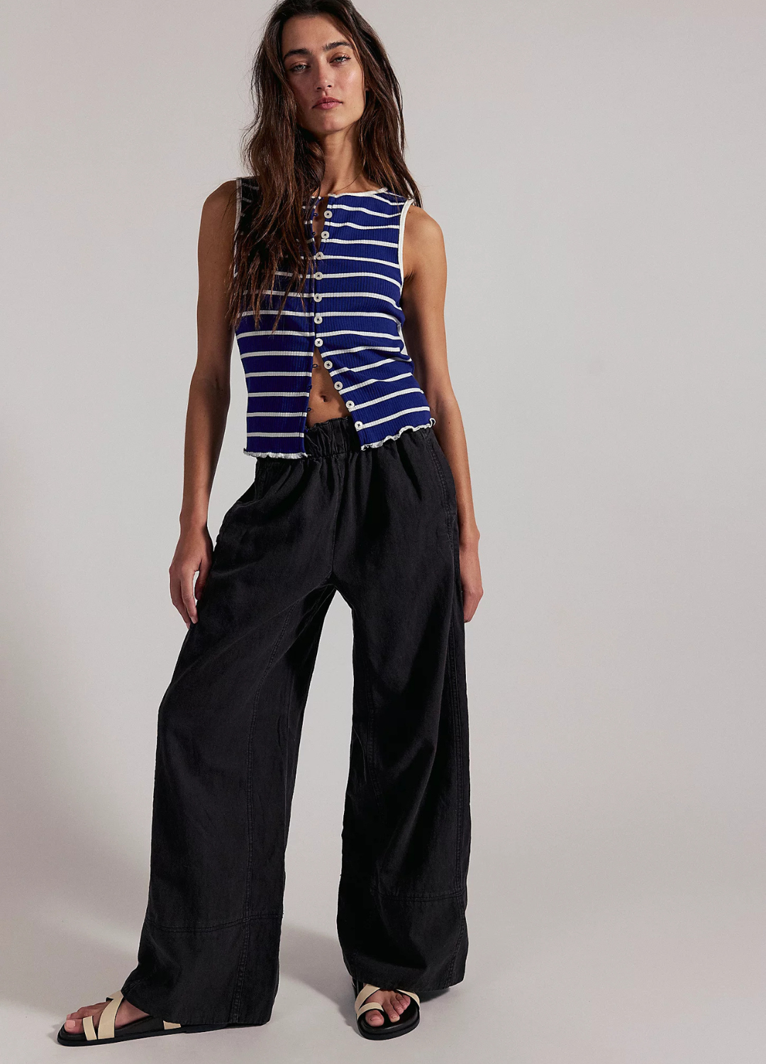 Day's End Linen Pull-On Pants