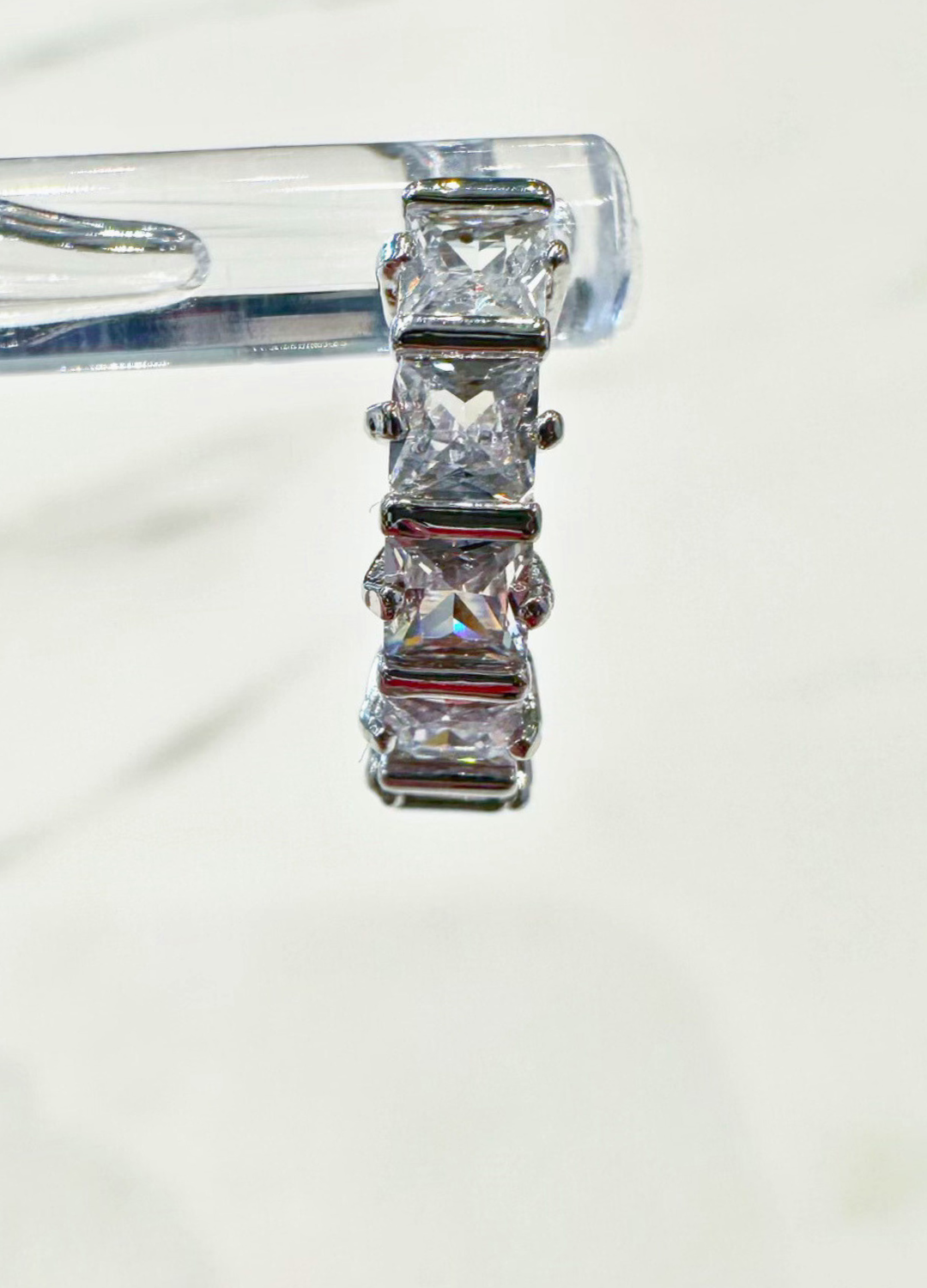 Wren Sparkly Hoops with Cubic Zirconia Crystals