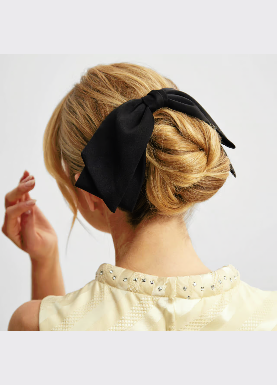 Fabric Bow Hair Clip