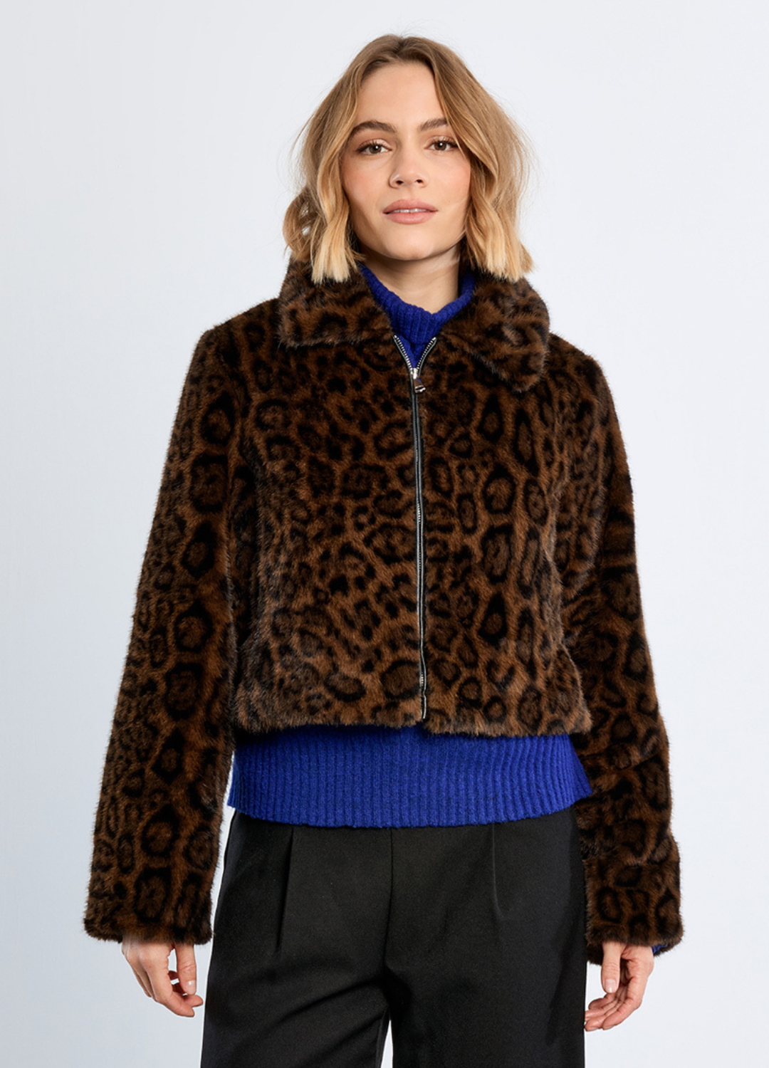 Leopard Faux Fur Coat