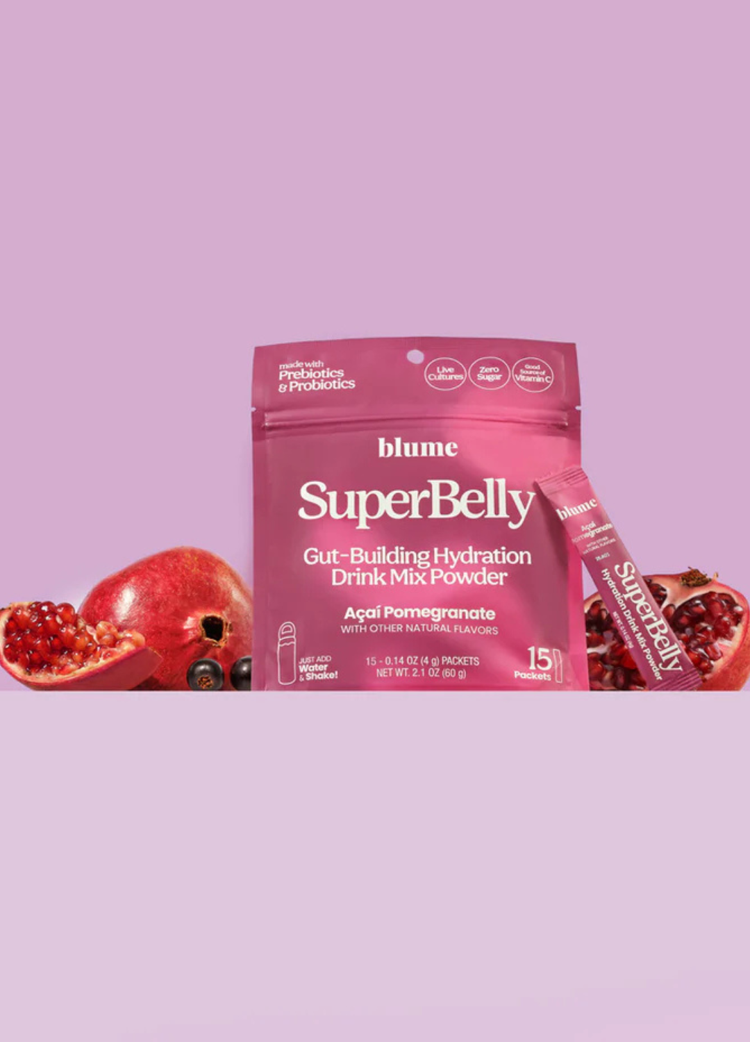 SuperBelly Gut-Building Hydration Powder 15 Pack