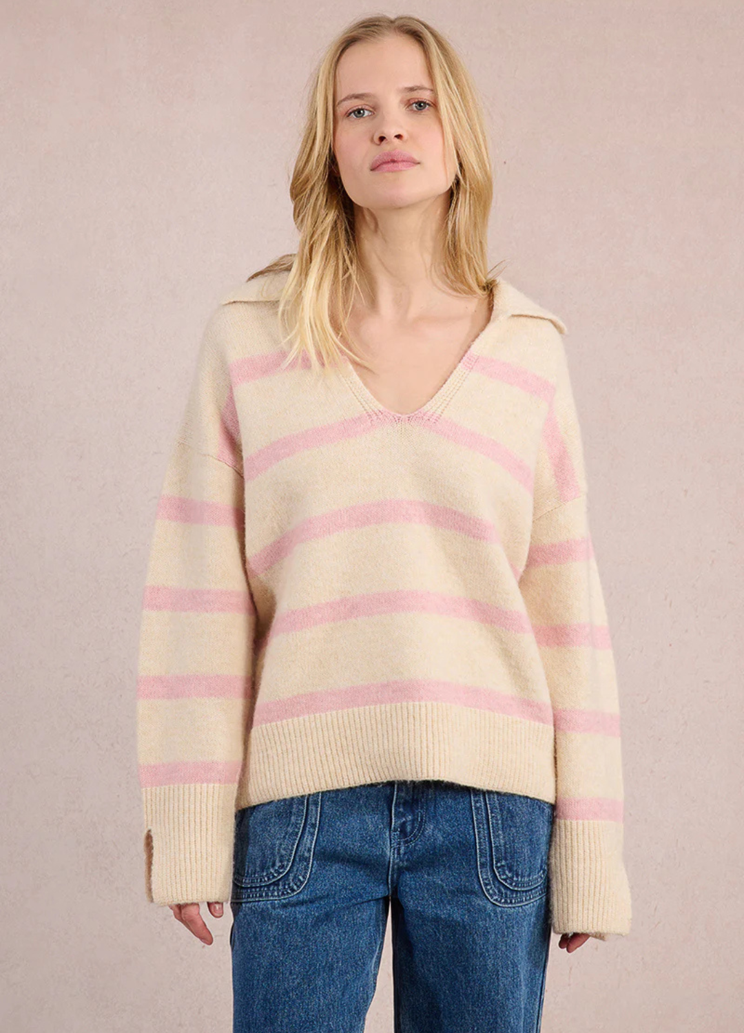 Rugby Style Polo Sweater
