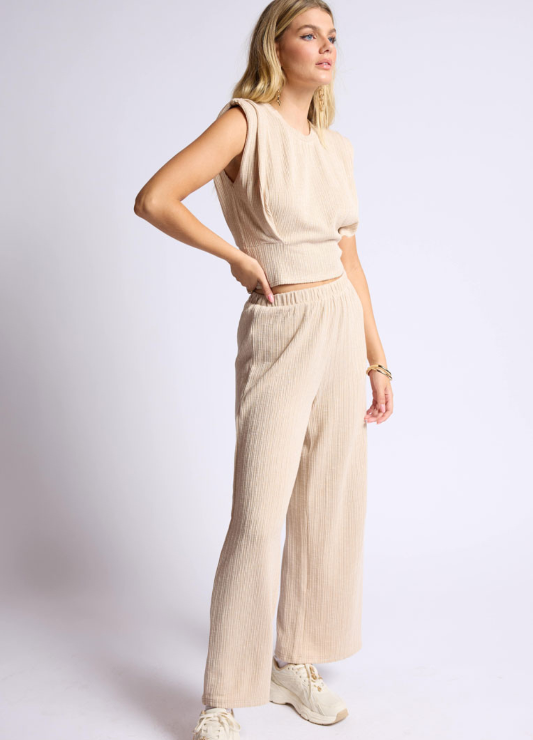 Fresh Air Rib Knit Sleeveless Top