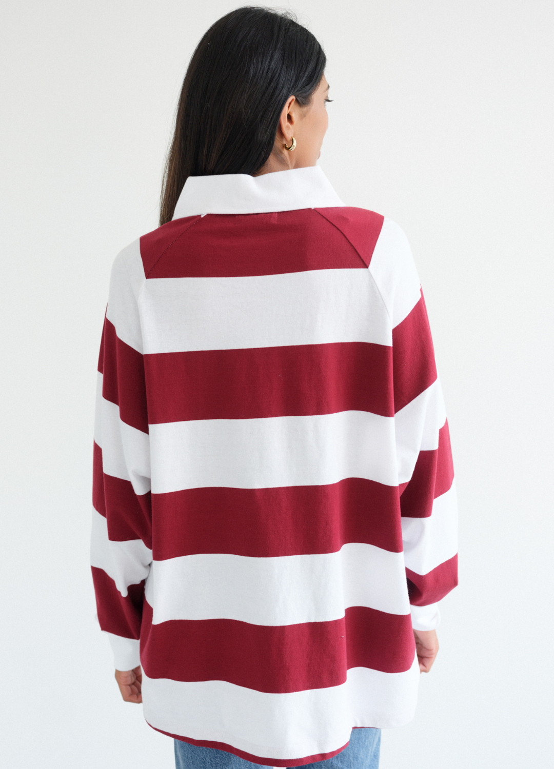Classic Stripe Rugby Polo Shirt