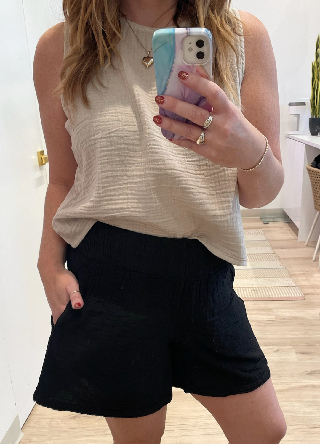 5" The Crinkle Cotton Short