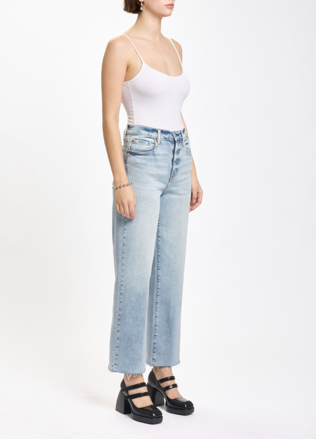 Pleaser Wide Leg Cropped in Detour