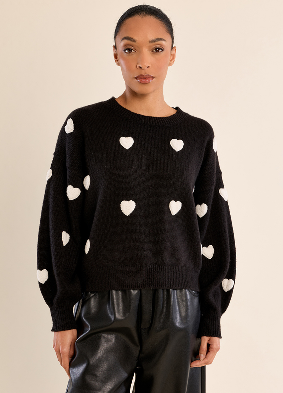 Natalie Knit Heart Sweater