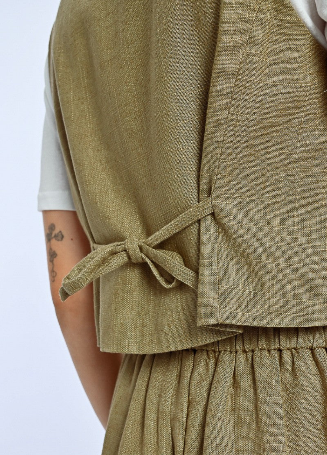 Lili Linen-Blend Vest