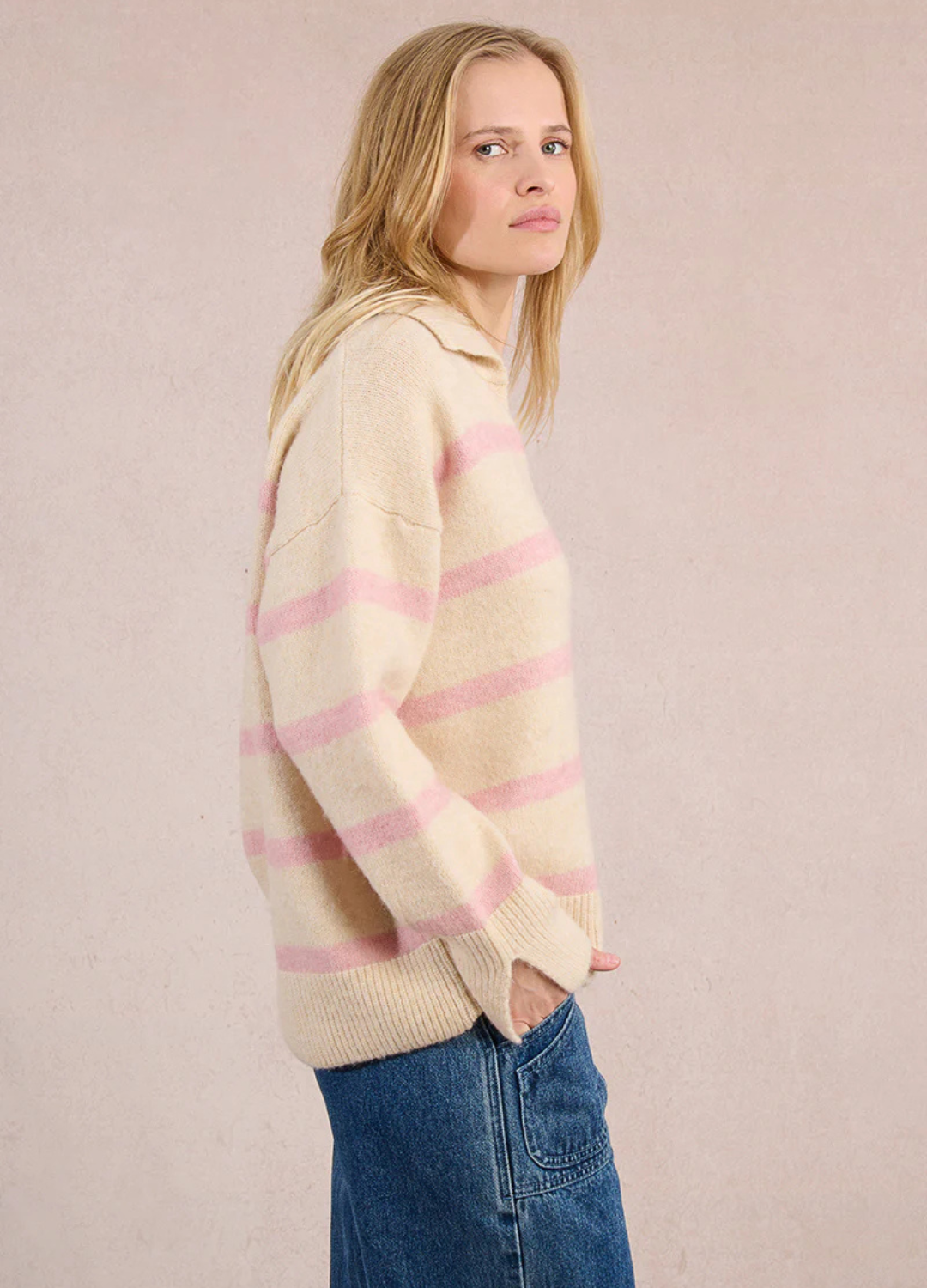 Rugby Style Polo Sweater