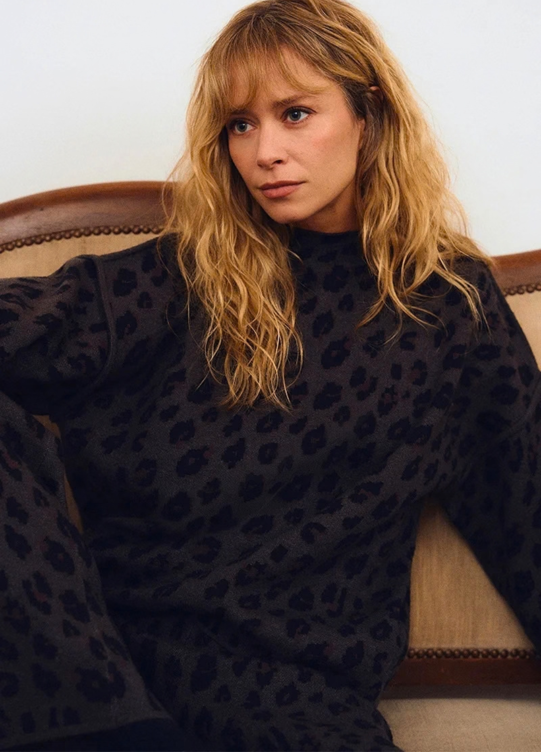 Kaya Double Knit Leopard Sweater