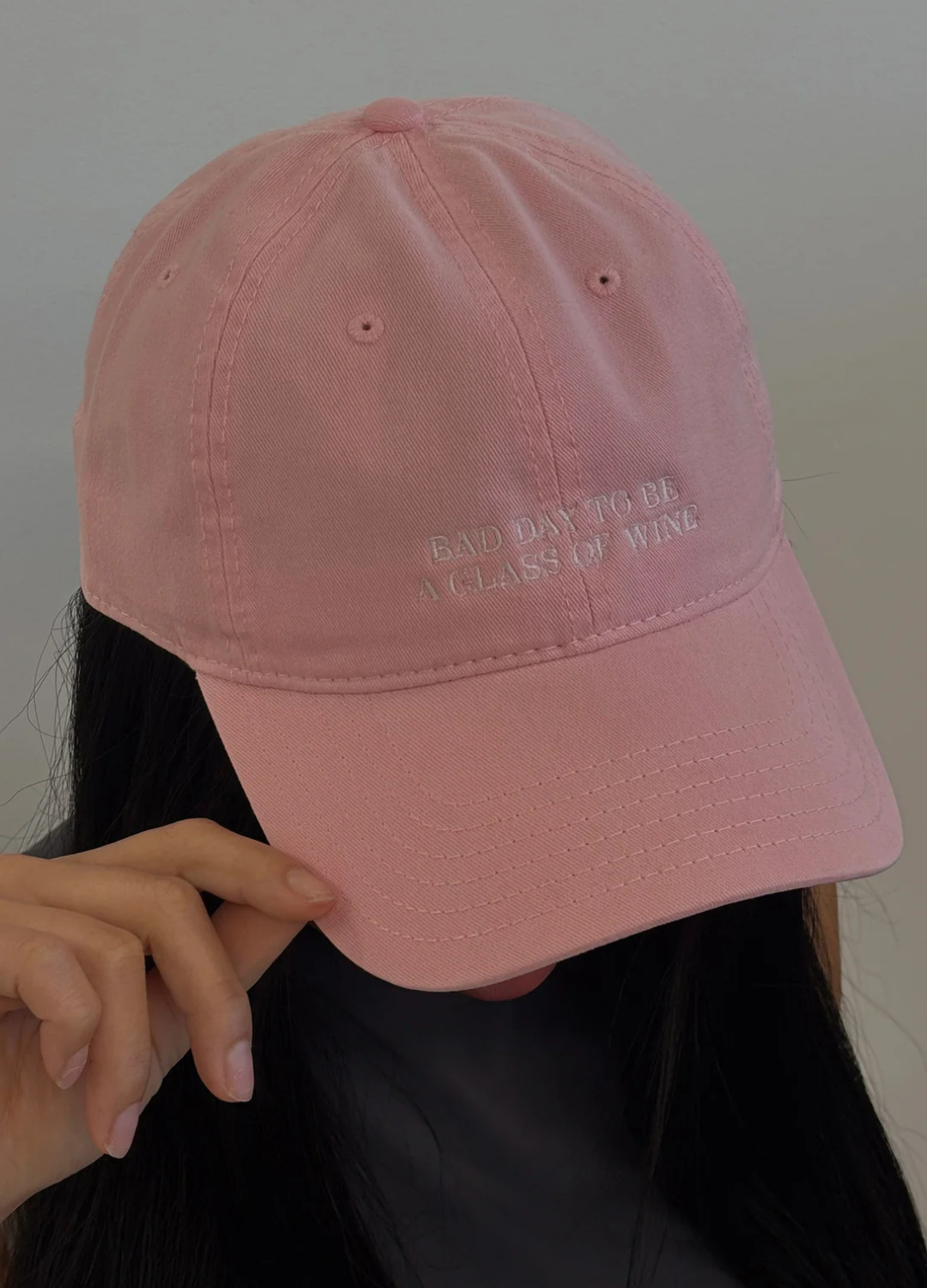 "Bad Day to be a Glass of Wine" Baseball Cap