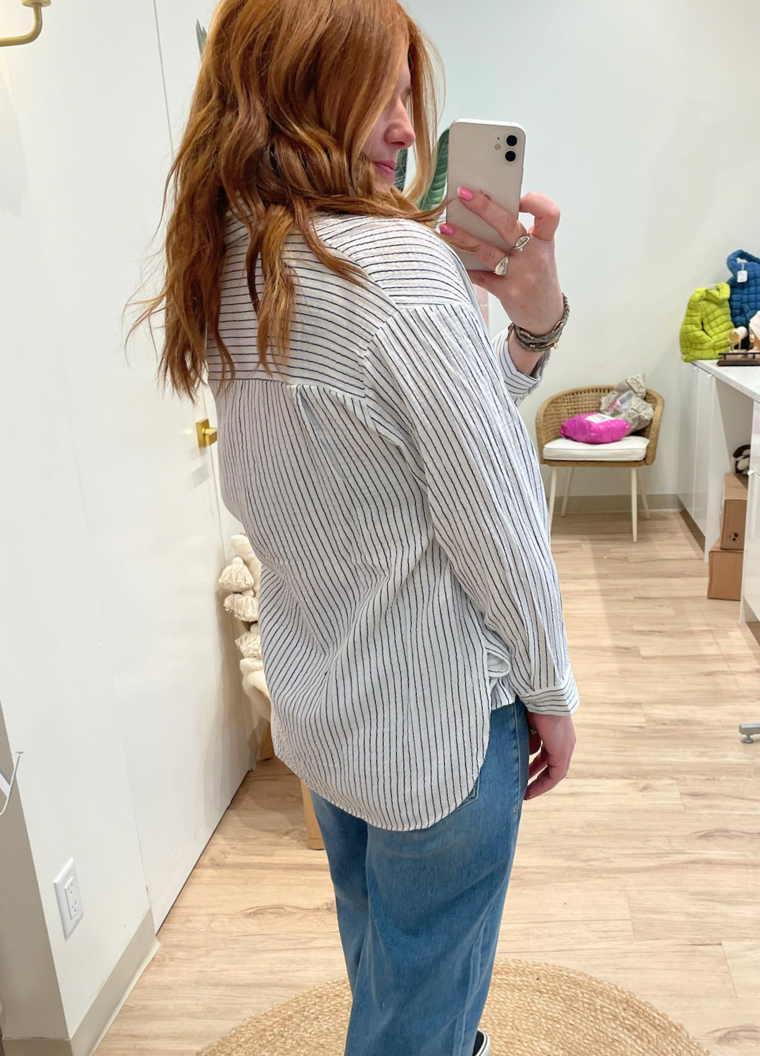 Zoey Striped Long Sleeve Shirt
