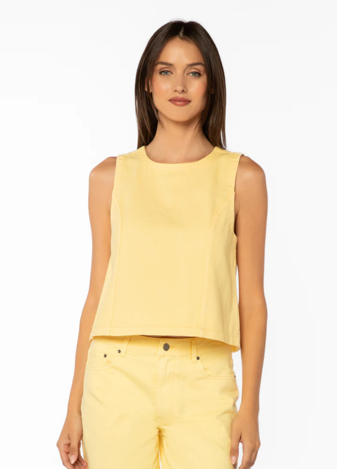 Sole Sleeveless Denim Top