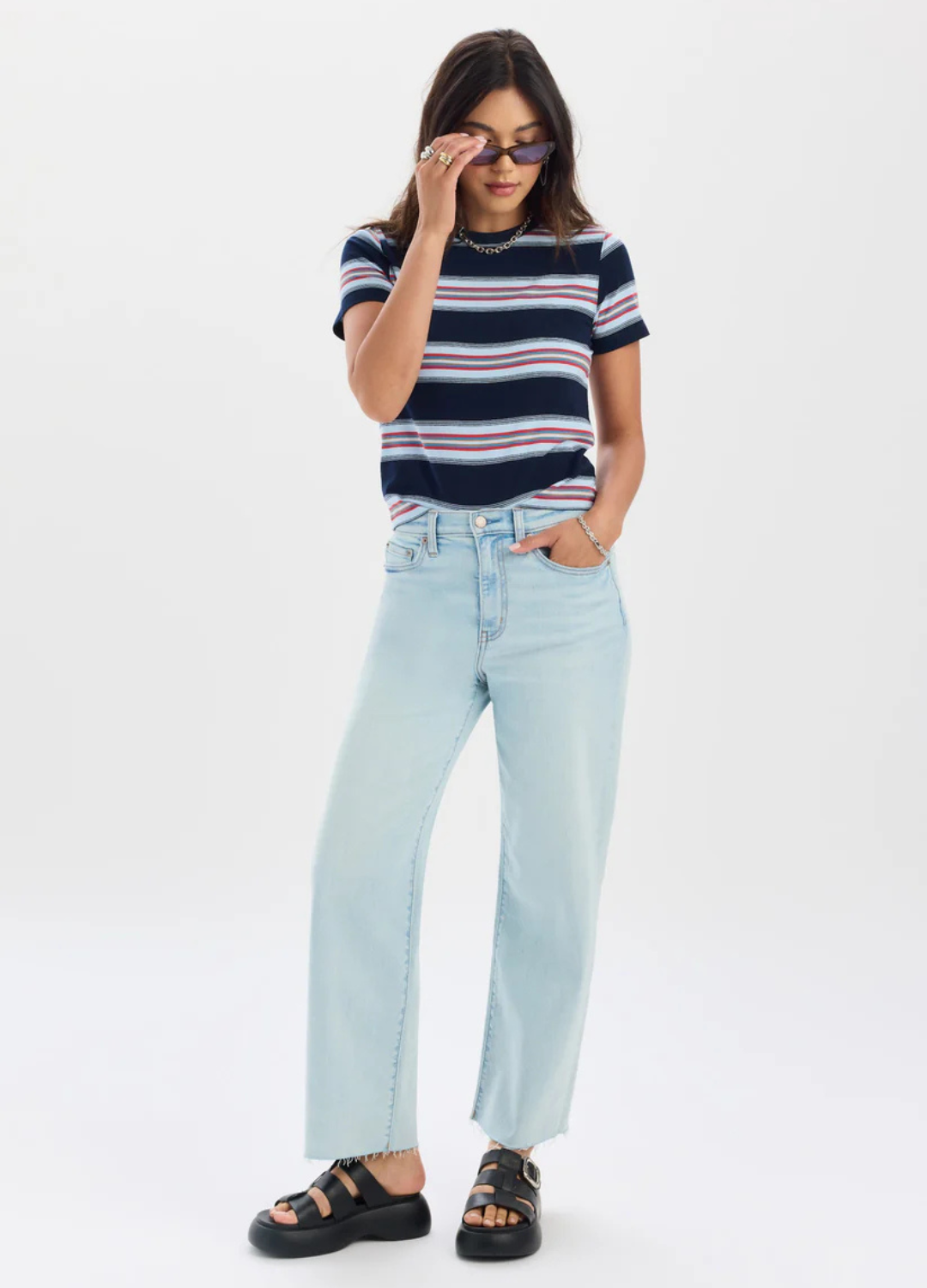 Pleaser Wide Leg Cropped in Detour