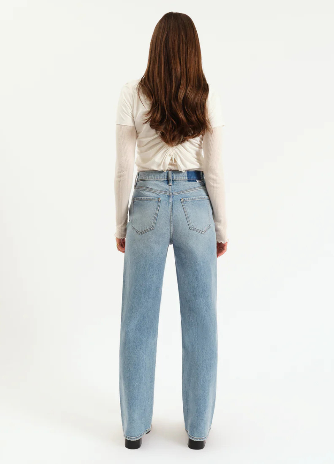 City Straight High Rise Straight Leg Jeans