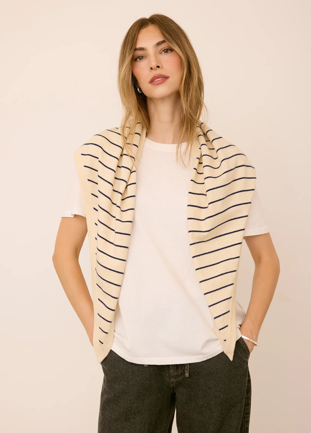 Everly Knit Triangle Scarf
