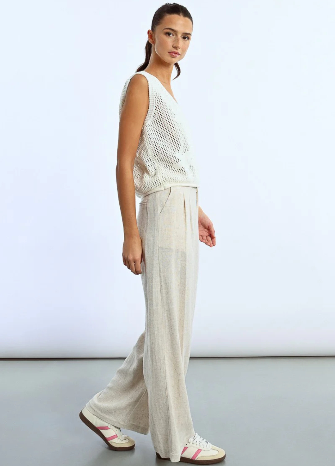 Crochet Flower Knit Tank