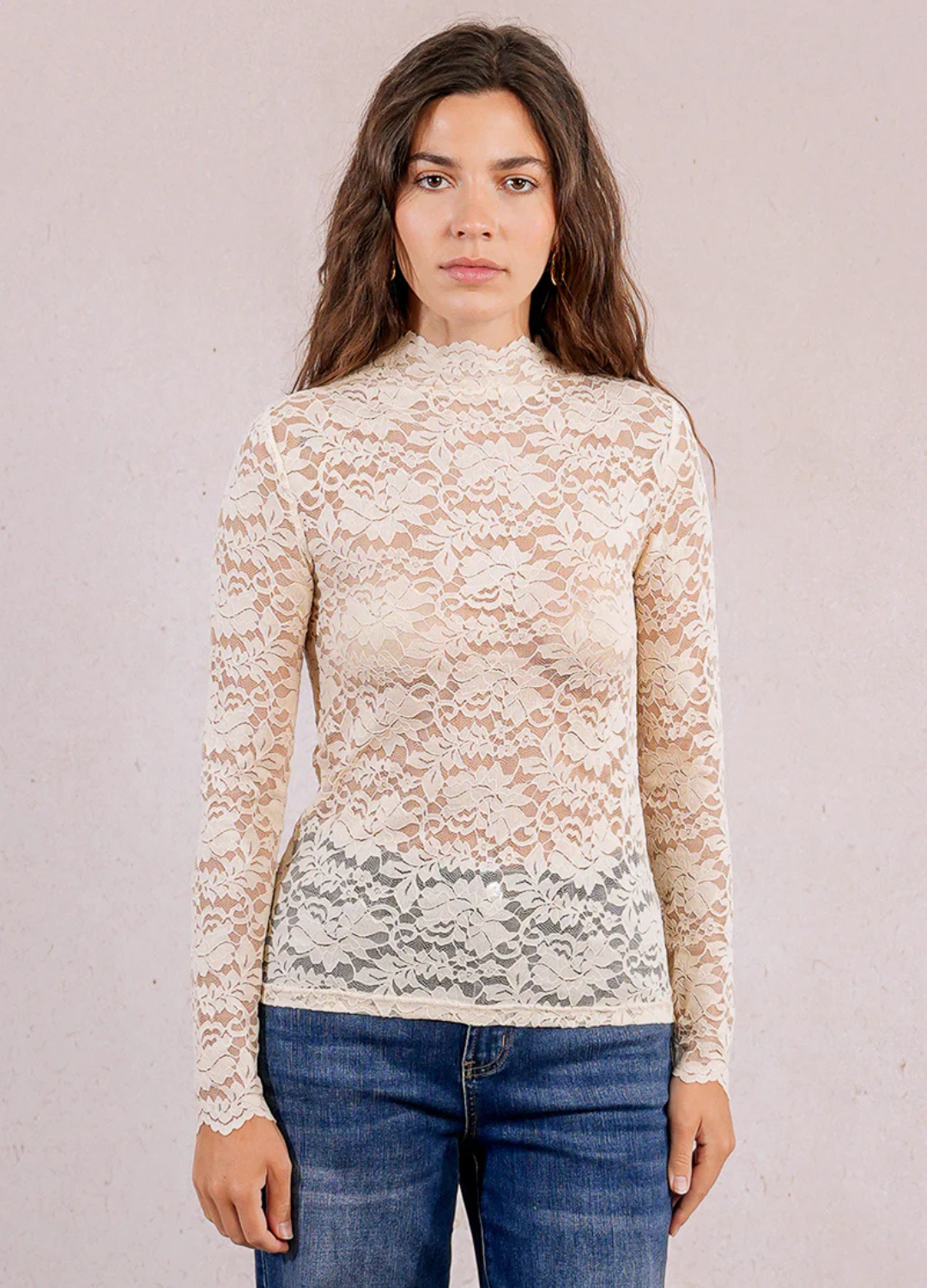 Long Sleeve Lace Top