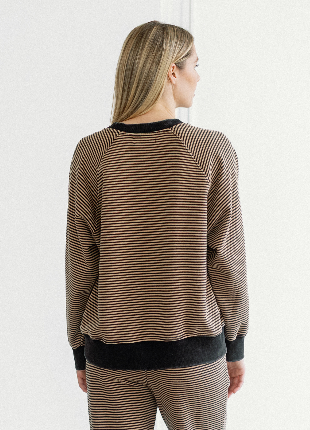 Mini Stripe Crew Sweatshirt