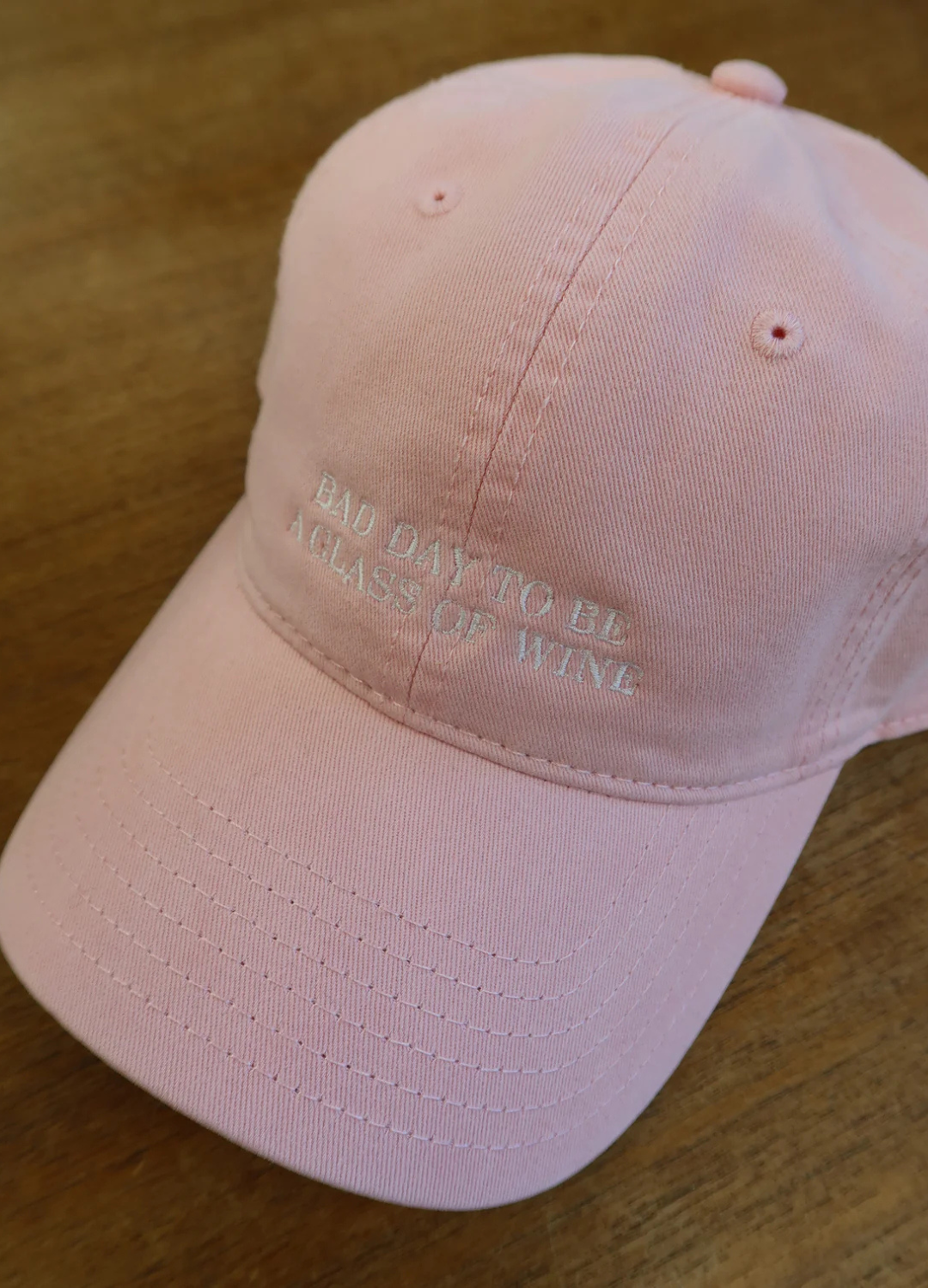 "Bad Day to be a Glass of Wine" Baseball Cap