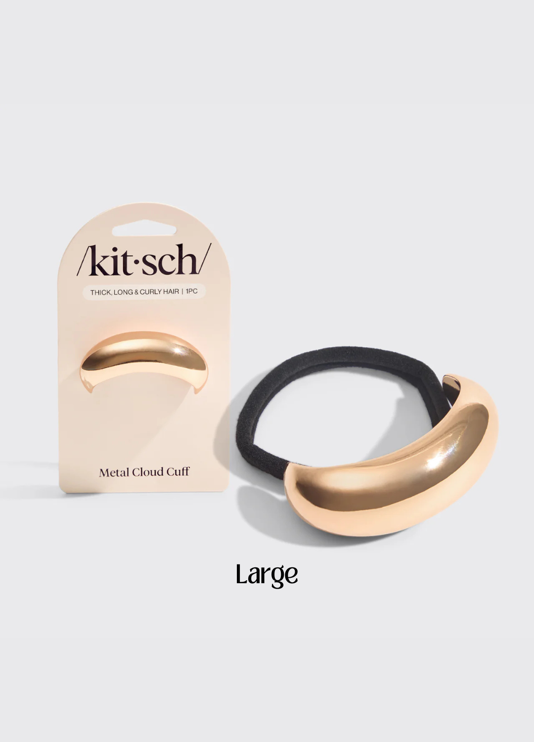 Gold Metal Cloud Ponytail Cuff