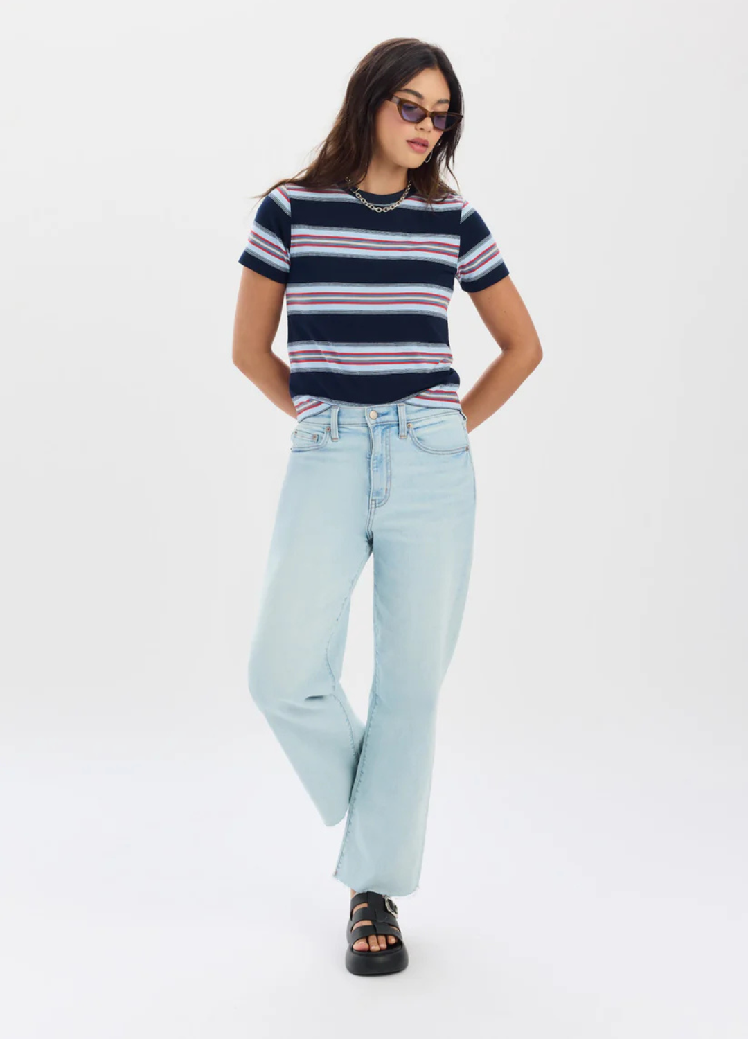 Pleaser Wide Leg Cropped in Detour