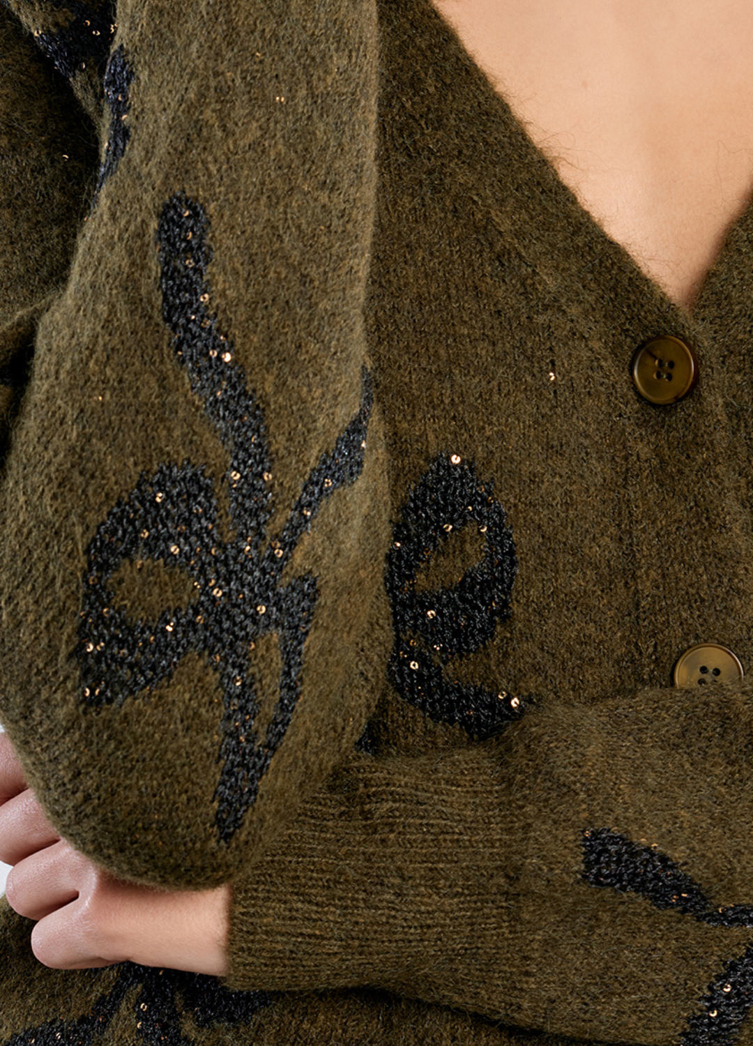 Cara Bow Knit Cardigan