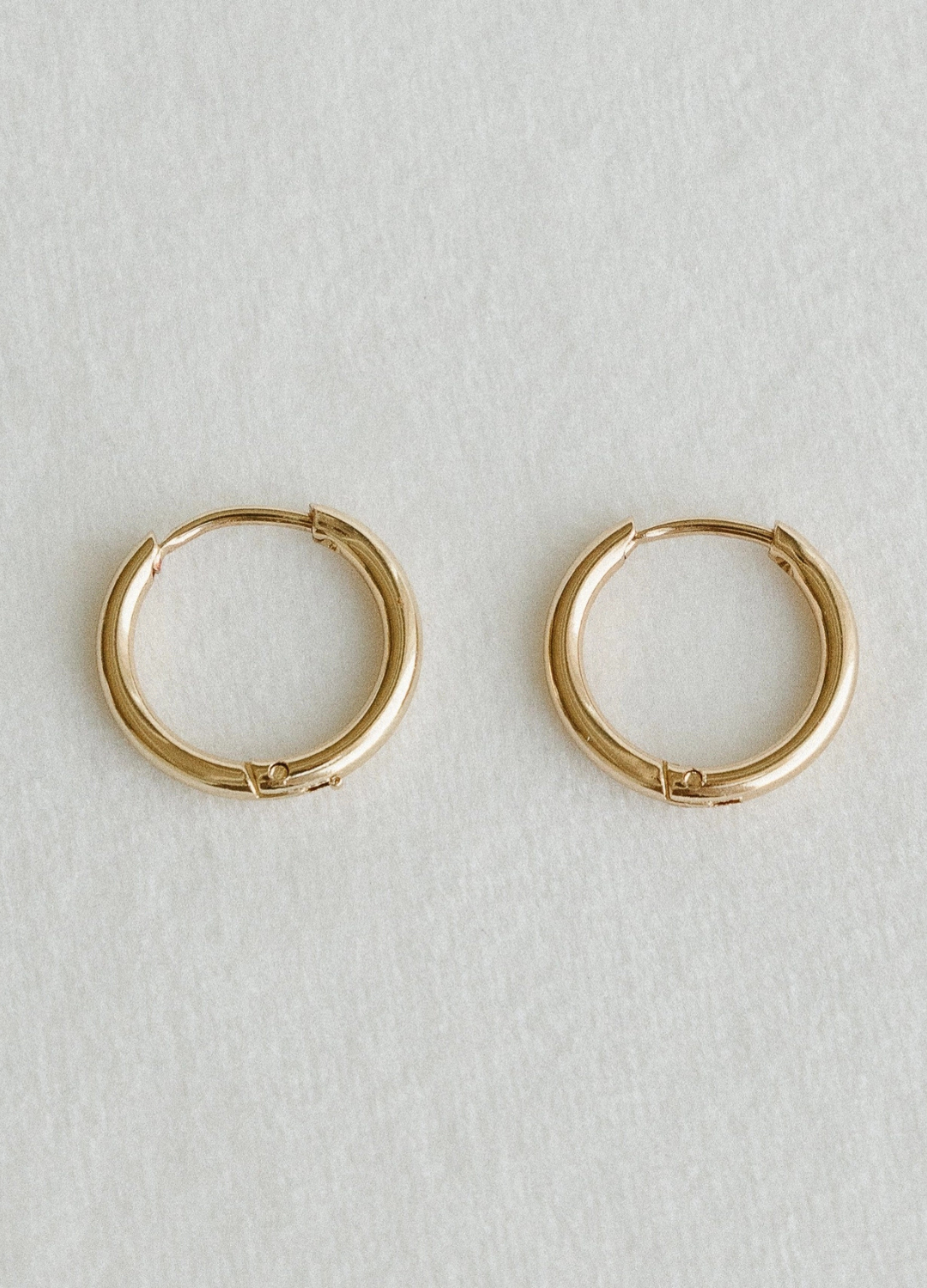 Classic Thin Gold Hoop Earrings