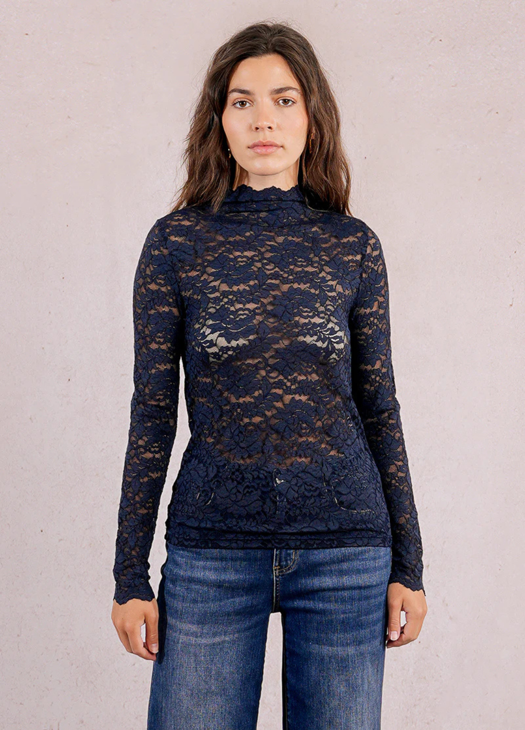 Long Sleeve Lace Top