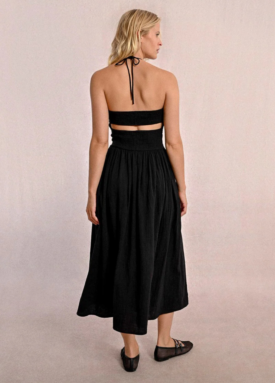 Ashley Smocked Bodice Midi Dress