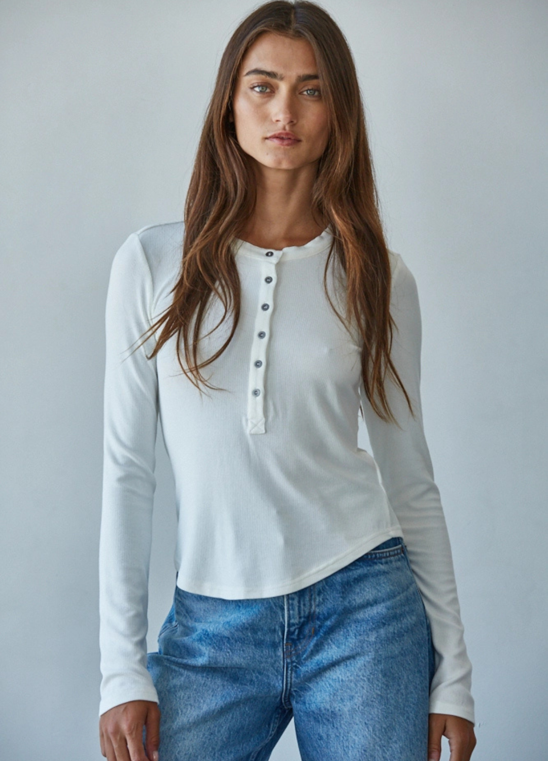 The Ribbed Long Sleeve Henley