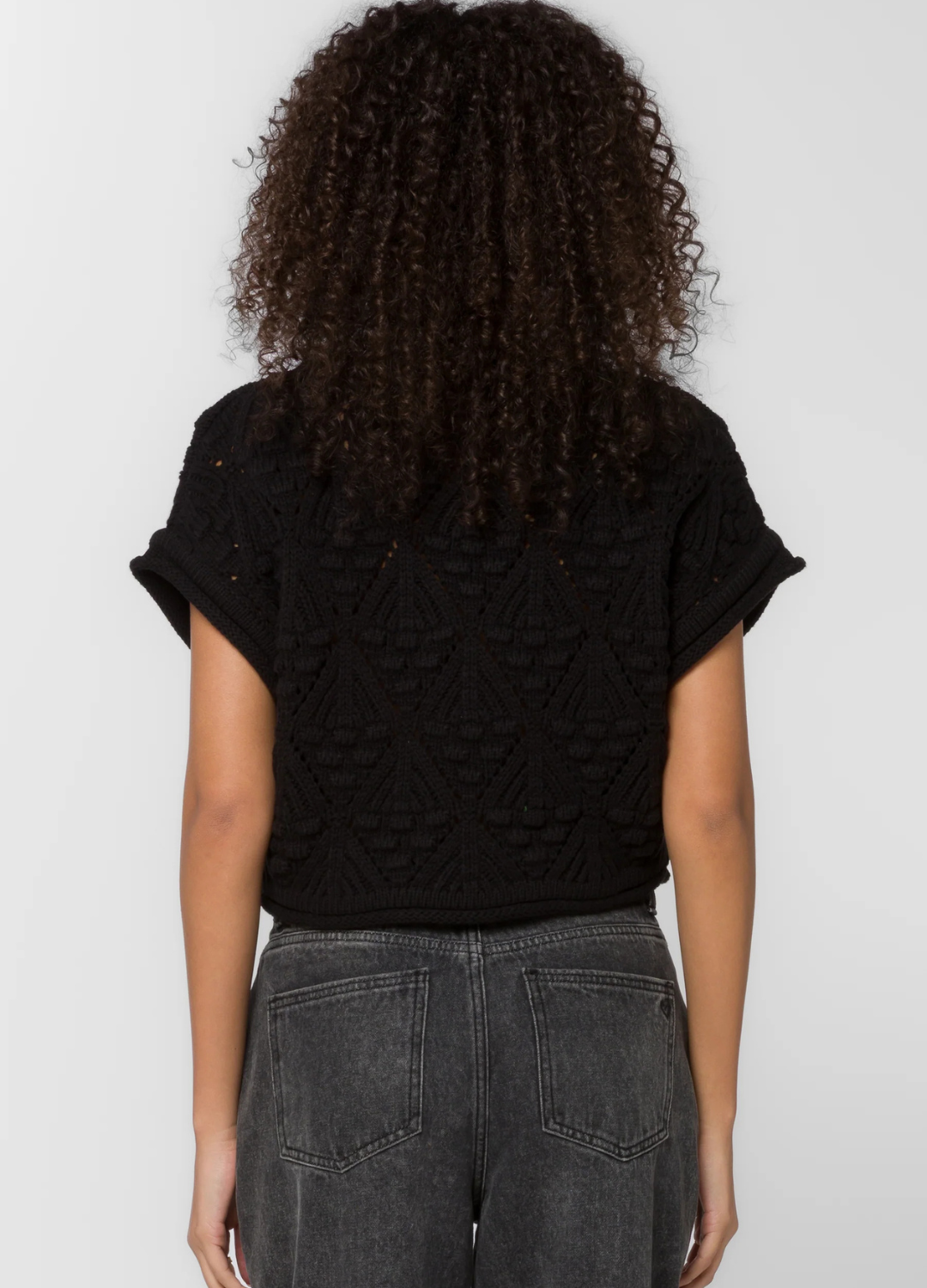 Darlita Textured Knit Sweater Top