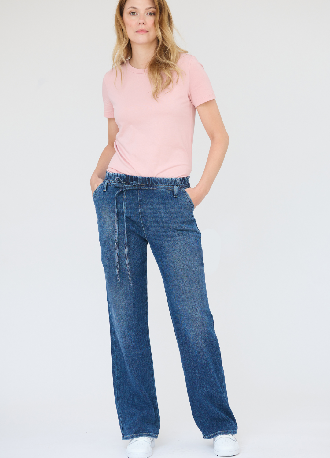 Yoga Jeans High Rise Wide Leg Denim in Sunday Blue – Kid Sister