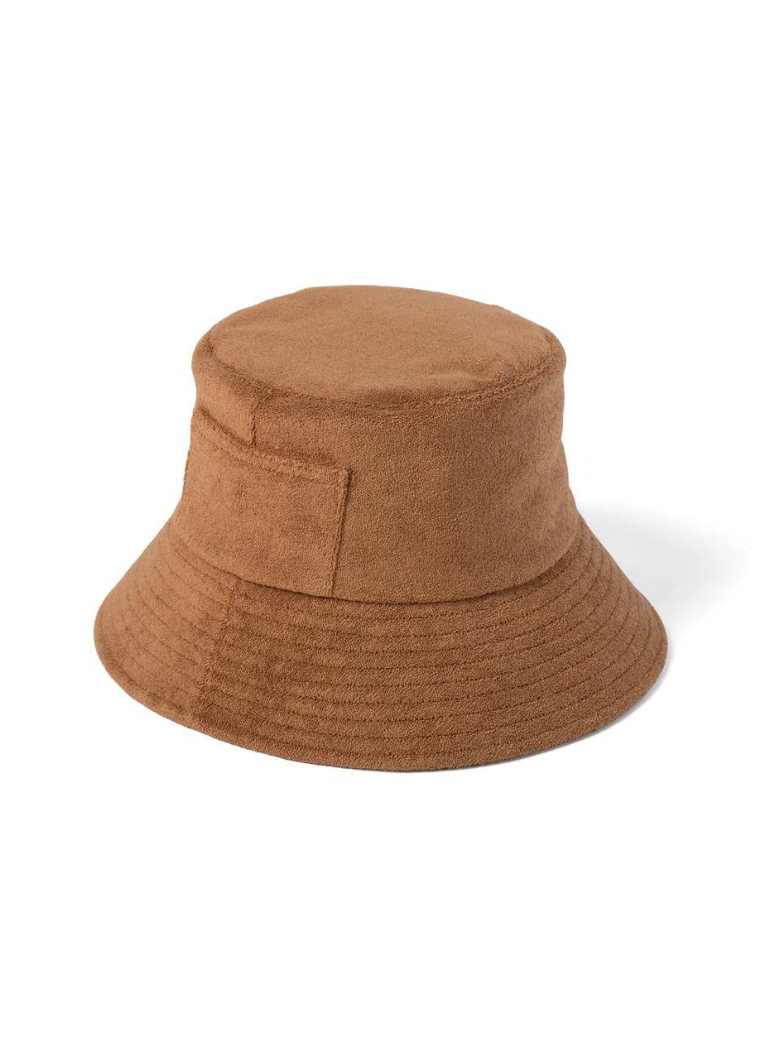 The Wave Bucket in Coffee Terry Cloth