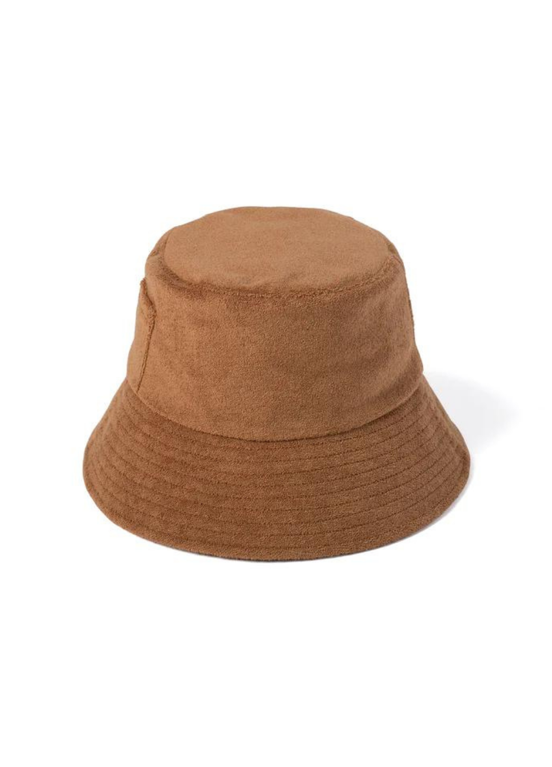 The Wave Bucket in Coffee Terry Cloth