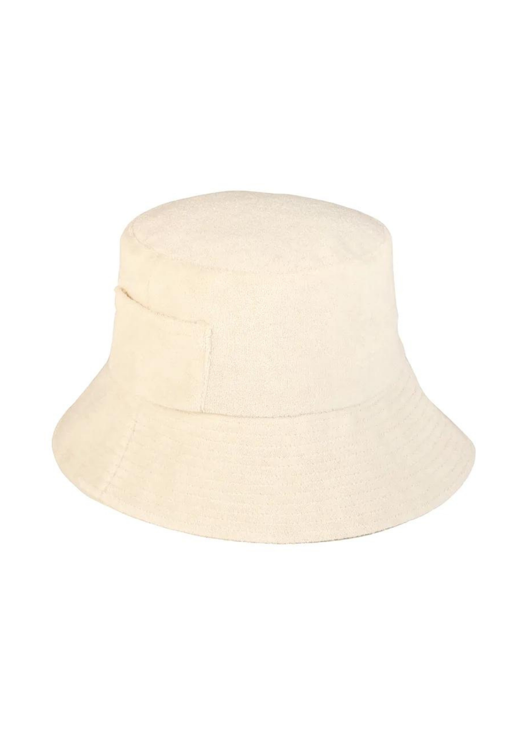 The Wave Bucket in Beige Terry Cloth