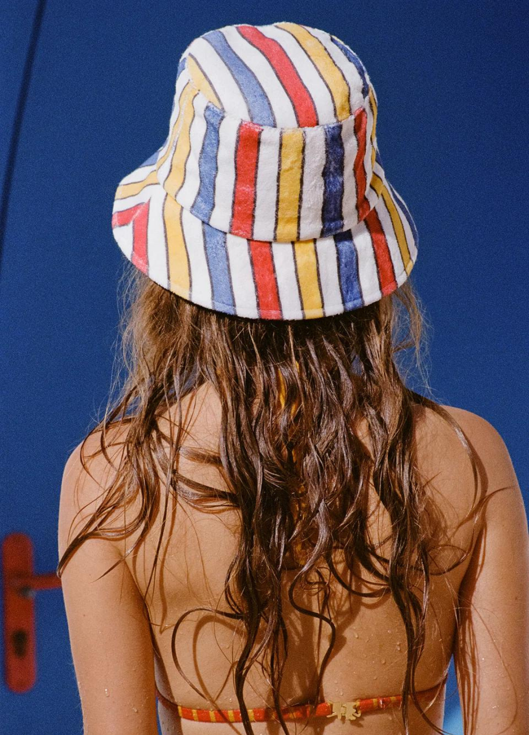 The Striped Shore Bucket in Terry Cloth