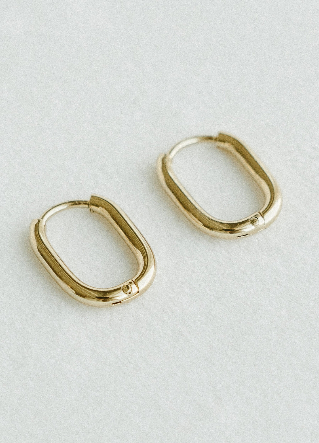 Oval Hoop Earrings