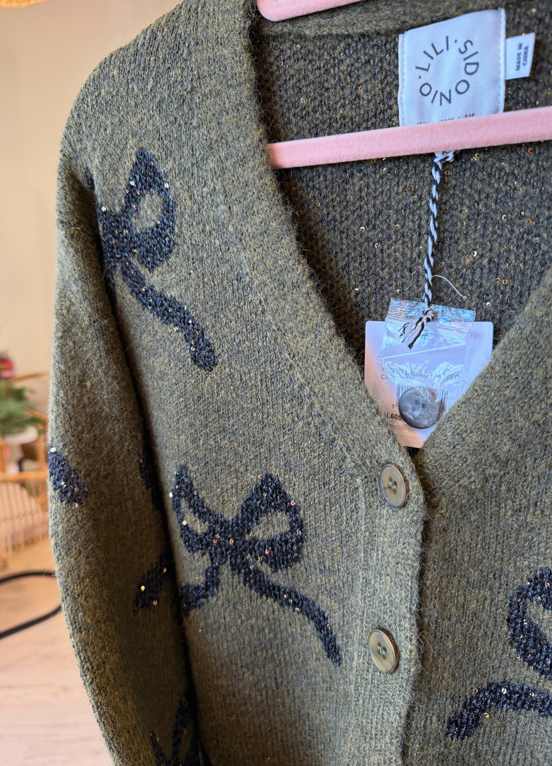 Cara Bow Knit Cardigan