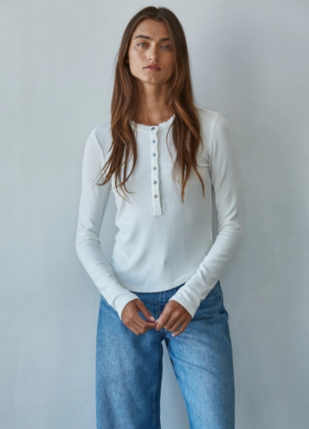 The Ribbed Long Sleeve Henley