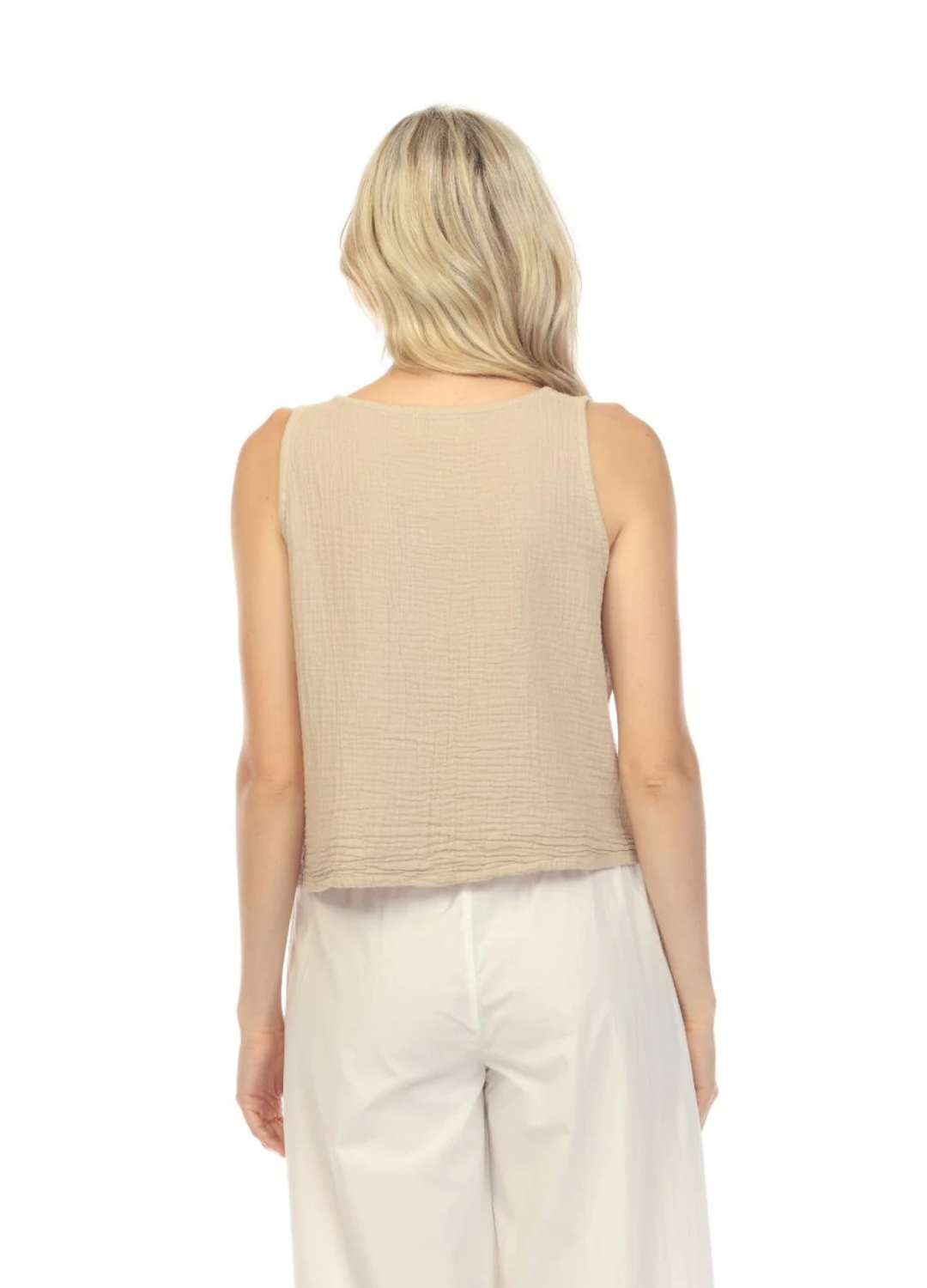 The Crop Tank in Cotton Gauze