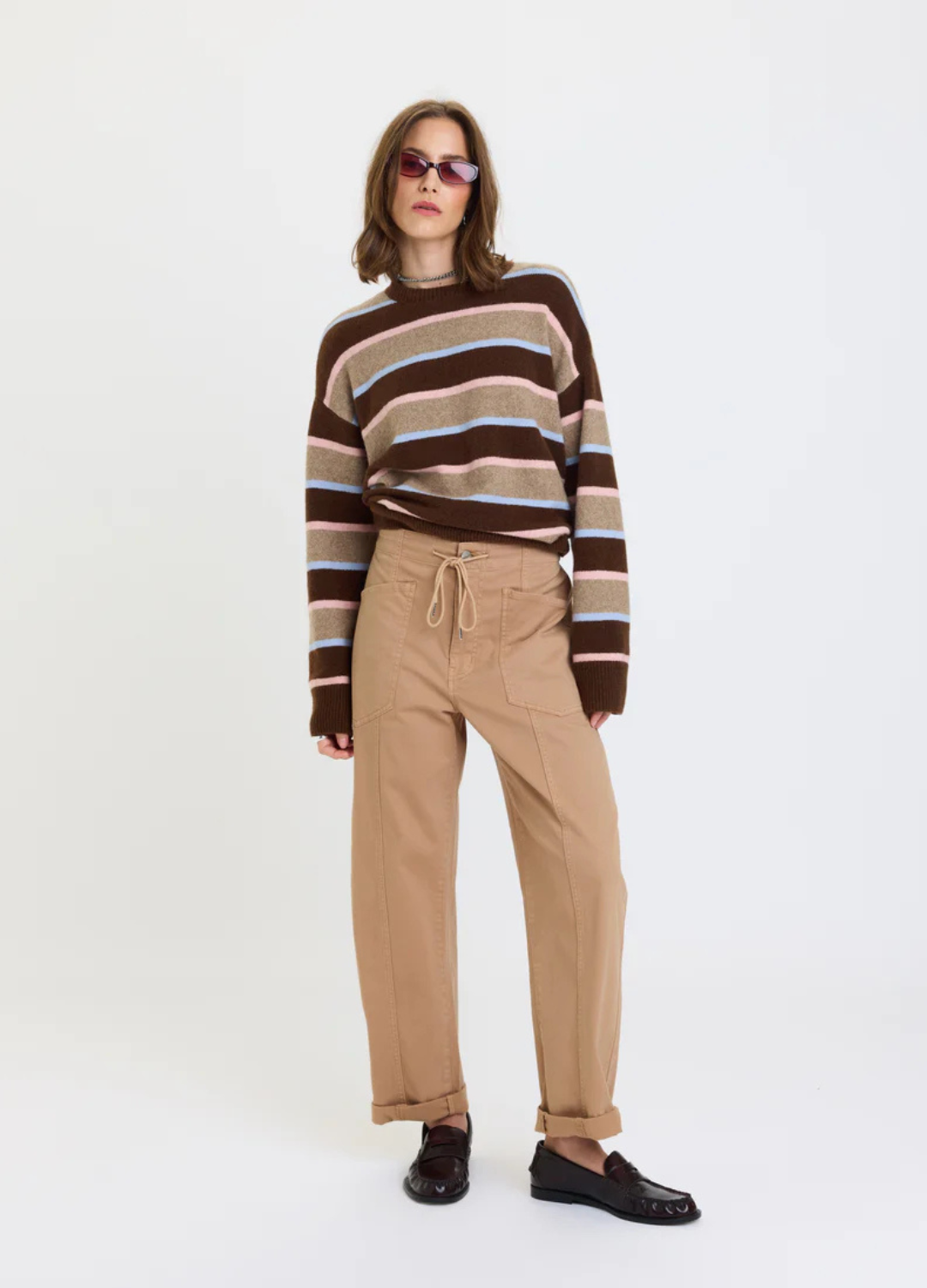 Villa Drawstring Barrel Leg Pants