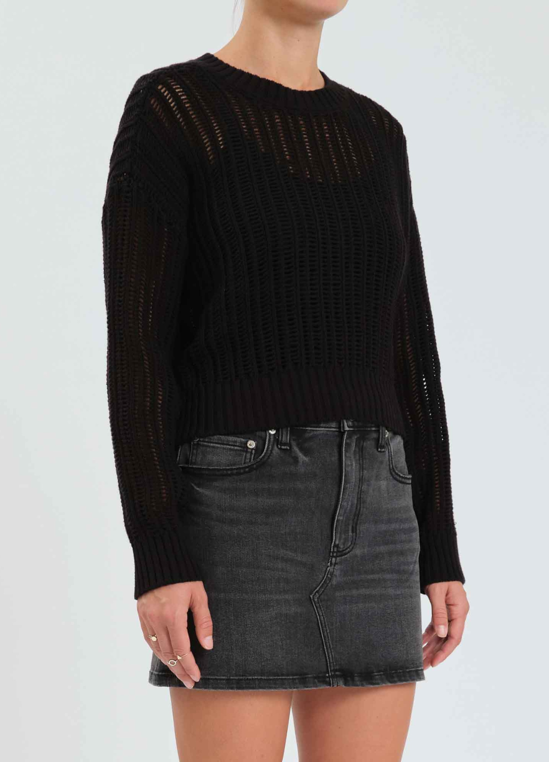 Seaside Open Stitch Sweater