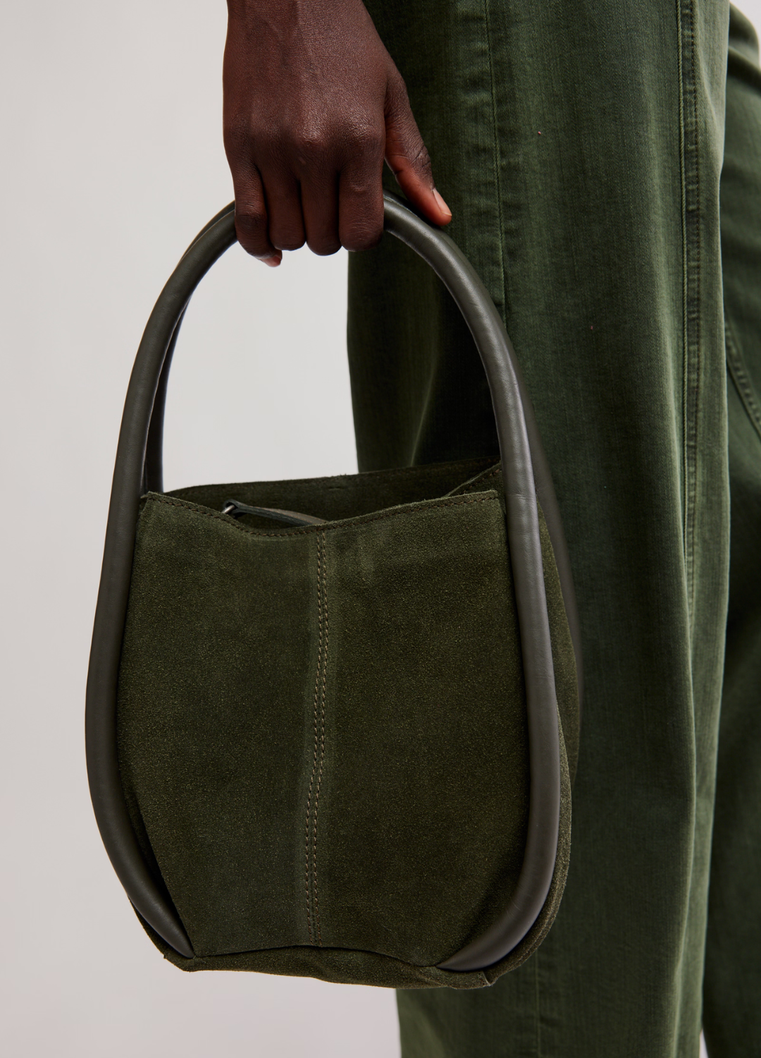 Barlow Suede Bucket Bag