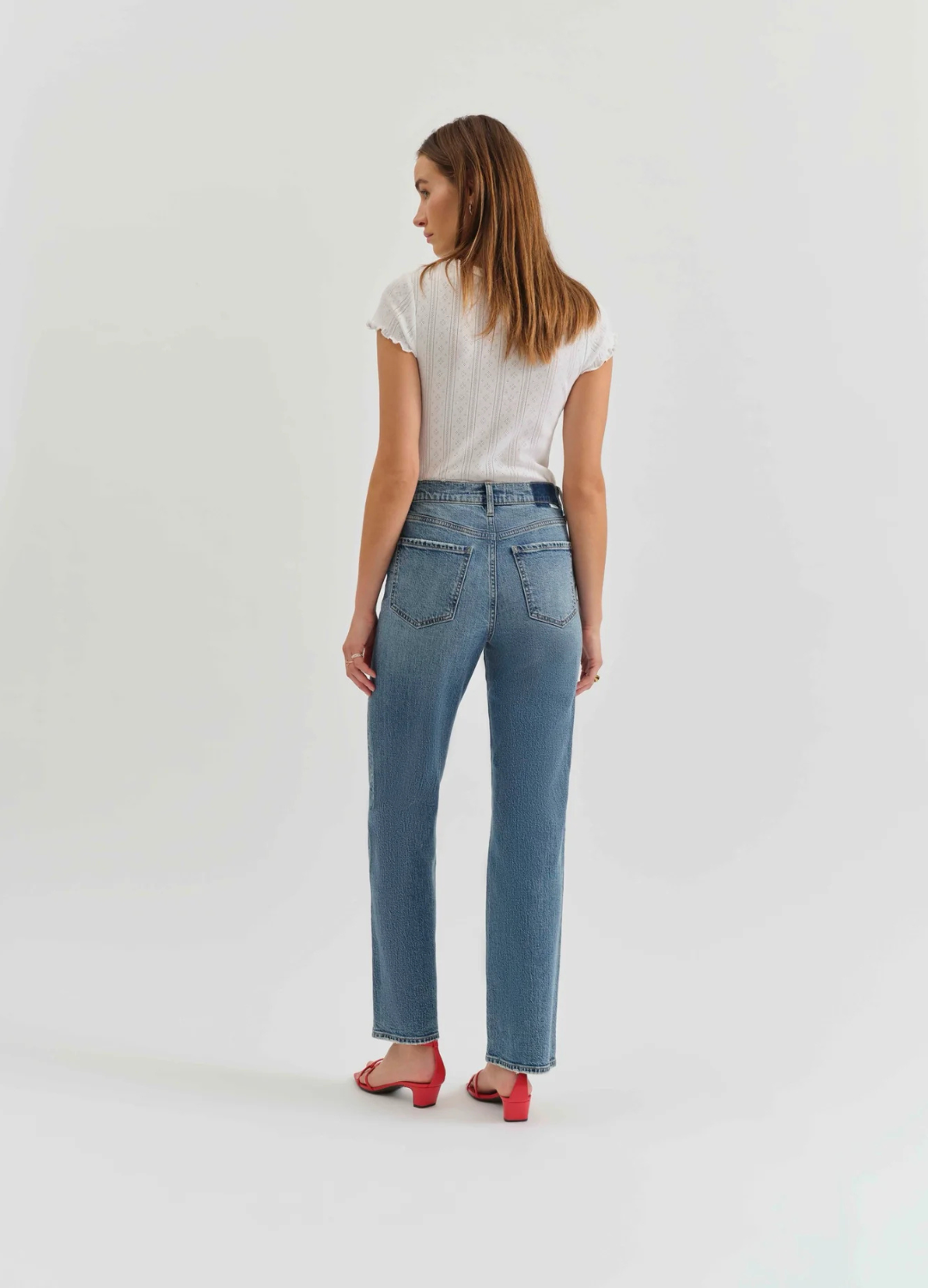 Sundaze High Rise Vintage Straight Leg Jean in Brooklyn