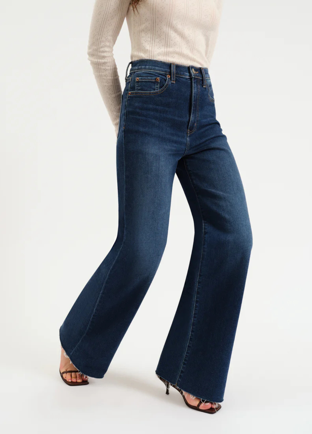 Far Out High Rise Wide Leg in Waterfall
